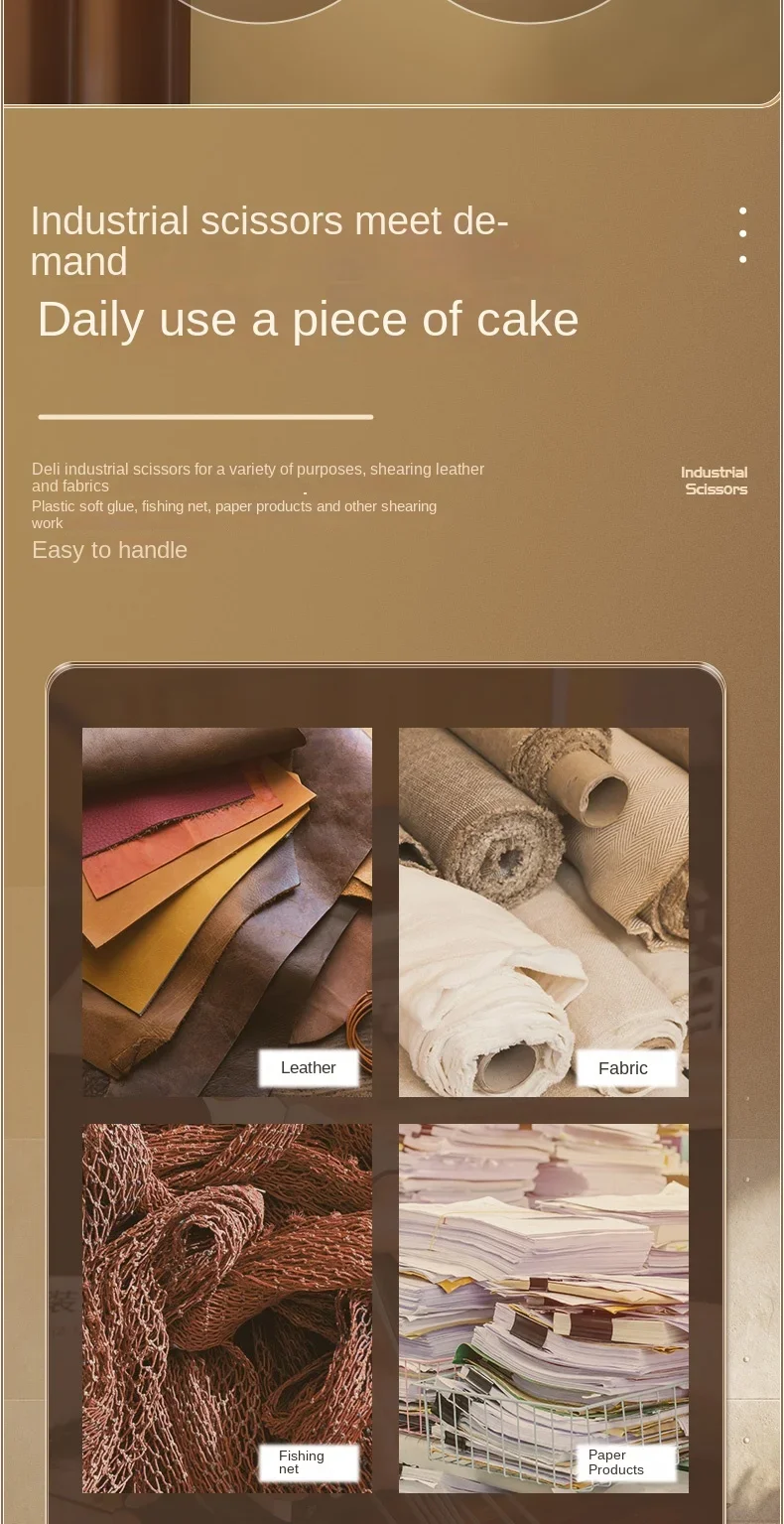 Deli Schere Multifunktions Industrie Edelstahl Professionelle Küche Schere Nähen Schneider Schere Lebensmittel Tuch Schneiden Werkzeug – Detail 17
