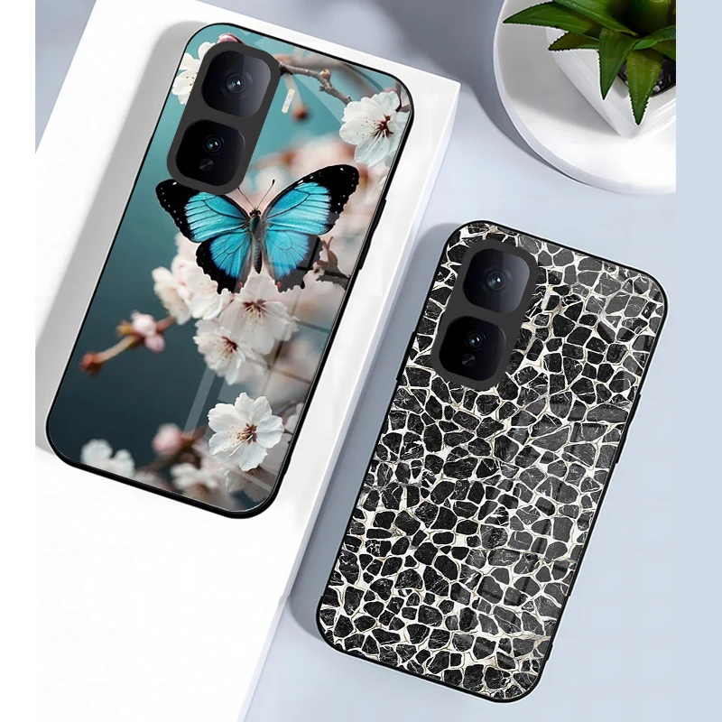 Enhanced Tempered Glass Protective Phone Case and Back Cover