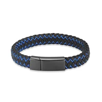 Cremation Urns Bracelet Free Engraving Leather Man Memorial Bangle With Metal Buckle Small Urns For Ashes Keepsake Jewelry 2