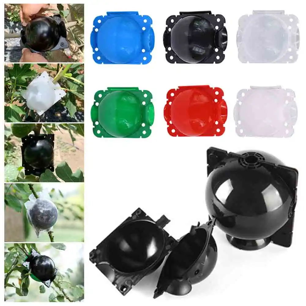 6Pcs Tree Root Grow Box Strumento Di Innesto Palla Di Radicazione Riutilizzabile Ad Alta Pressione A Strati D'Aria Vasi Di Propagazione Del Rooter Del