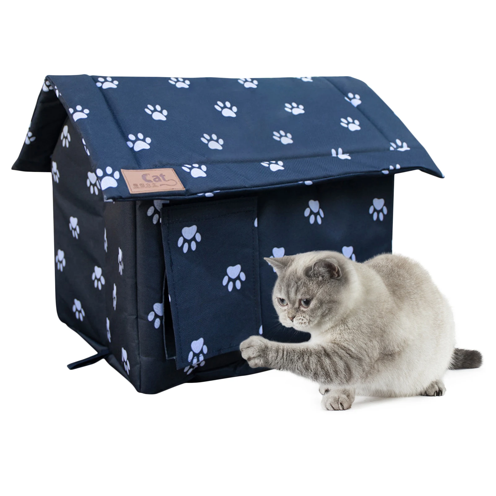 OutdoorPetHouseWaterproofHousesPetShelterForPetsCatKennelBed