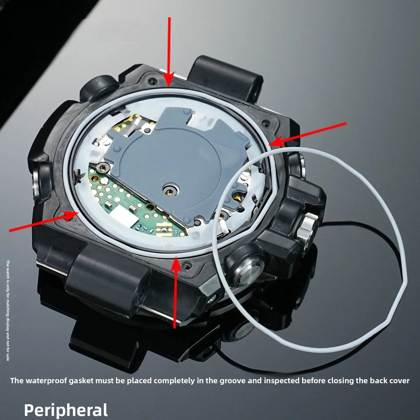 Waterproof Ring with Tools for Casio G-SHOCK Watch Back Cover Dust Seal Ring Accessories