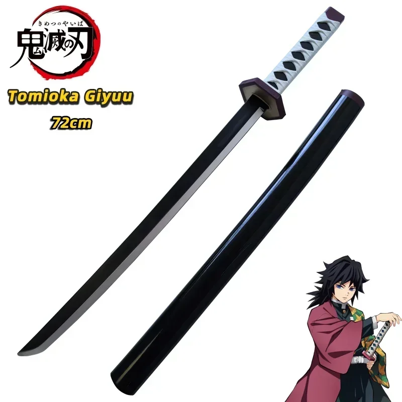 Demon Slayer Katana Original Assembled Anime Sword Cosplay Weapon Orange Rengoku Kyoujurou Agatsuma Zenitsu Swords 72cm 5