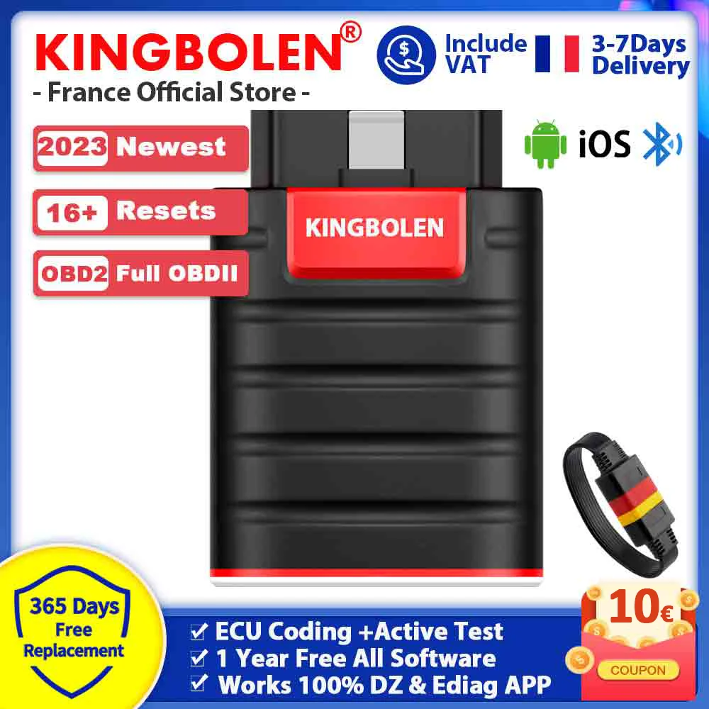 KINGBOLEN Ediag Old Version V1.23.004 OBD2 Scanner All Software 1 Year