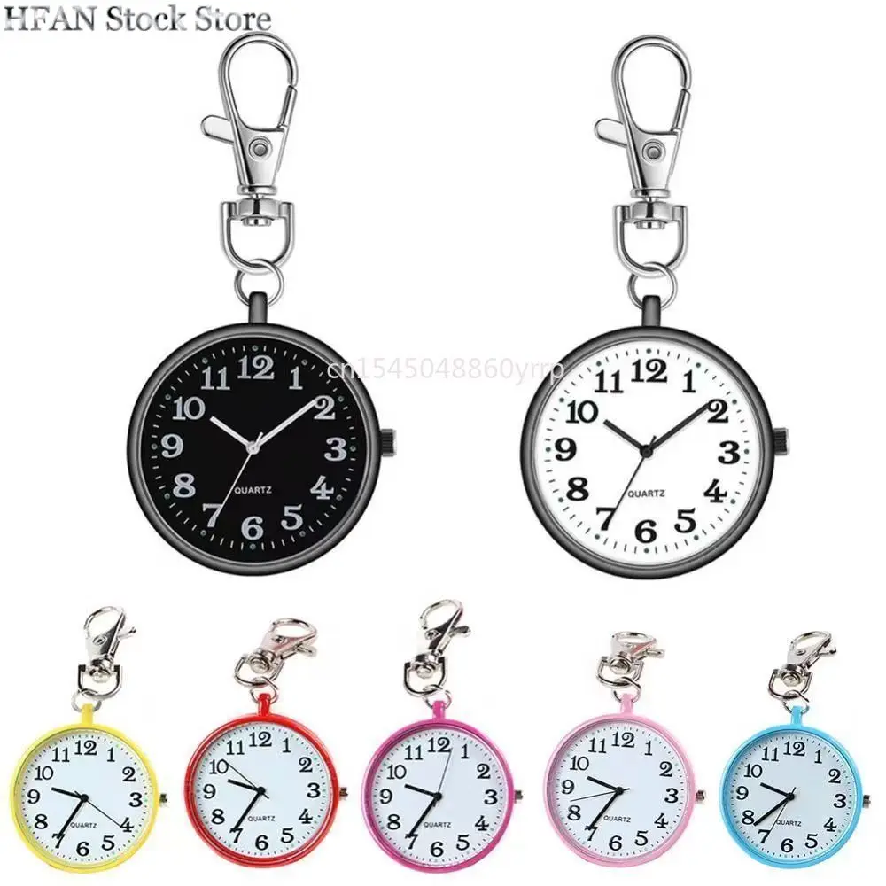 New Arrival Pocket Watches Nurse Pocket Watch Keychain Fob Clock with Battery Doctor Medical Vintage Watch