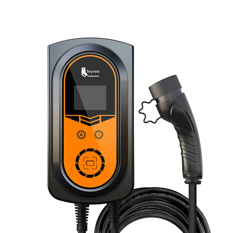 Feyree Auto Electronics 7Kw/11Kw/22Kw Adapt Car Bluetooth Home Ev Charger Wallbox Ev Caricabatterie Rapido Per Caricabatterie Per Veicoli Elettrici