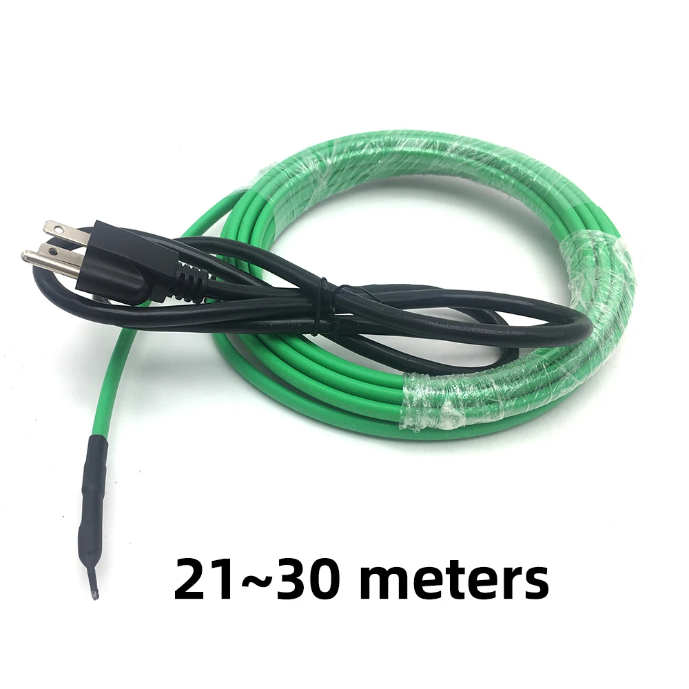 21-30 Meters 110-120v 17w/m Electric Heating Cable With Us Plug For  Installation Inside The Water Pipe (pipelines) Anti-freeze - Electrical  Wires - AliExpress
