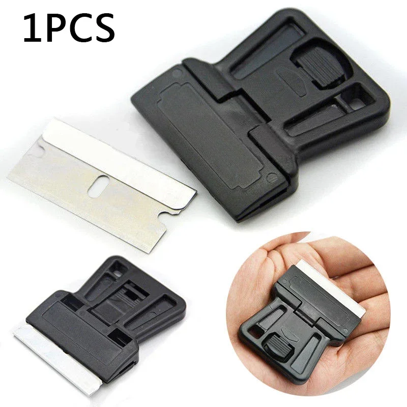 1*Scraper With Blade One-Sided Painting Scraper Holder Handle Standard Window Tinting Scraper Tool Remover Cleaner