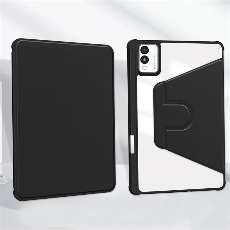 360 Rotating Acrylic Hard Stand Cover with Pencil Holder