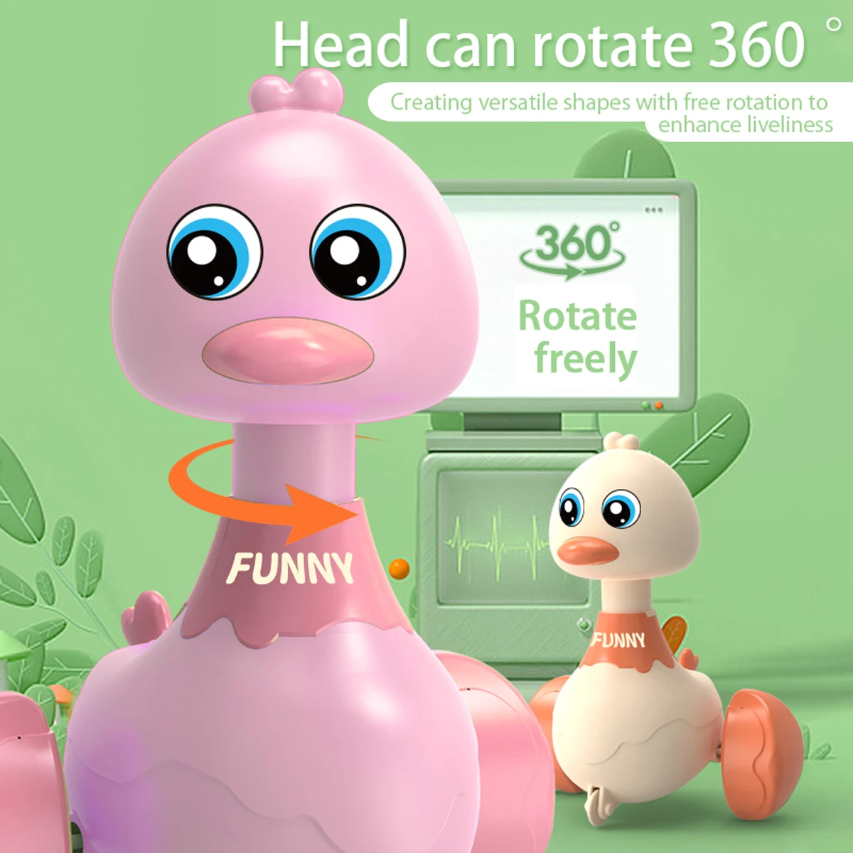 Cartoon Duck Press Vehicle 4