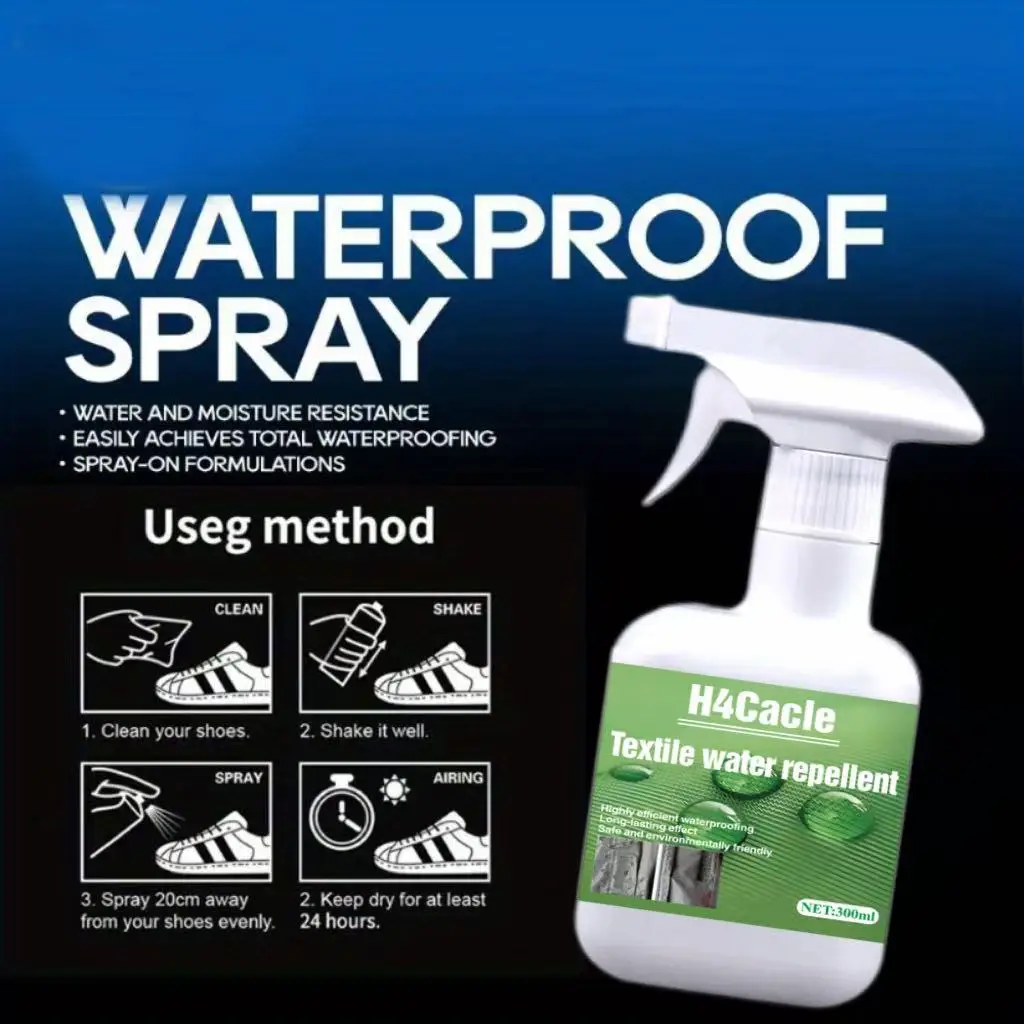 Nano Textile Waterproof Stain Repellent Spray Fabric Protector Long-Lasting Shield Water Stains Spills Outerwear Shoes