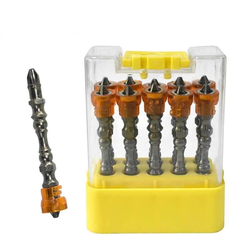 Manufacturer of PH2 Plastic Ring Cross Double Head Set with Electric Magnetic Strong Locking Screwdriver Bit for Power Drill