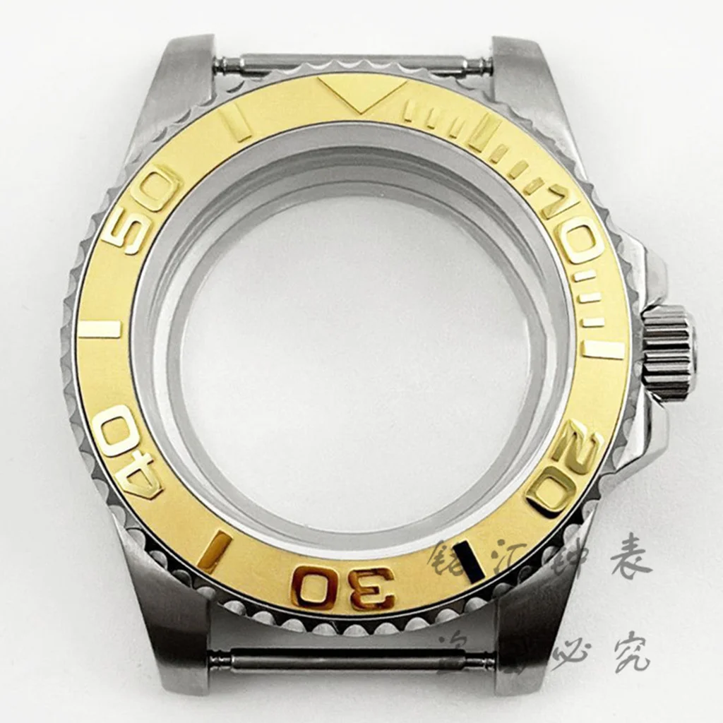 Deep Blue Bezel 40MM Diver Watch Case with Waterproof Sapphire Crystal