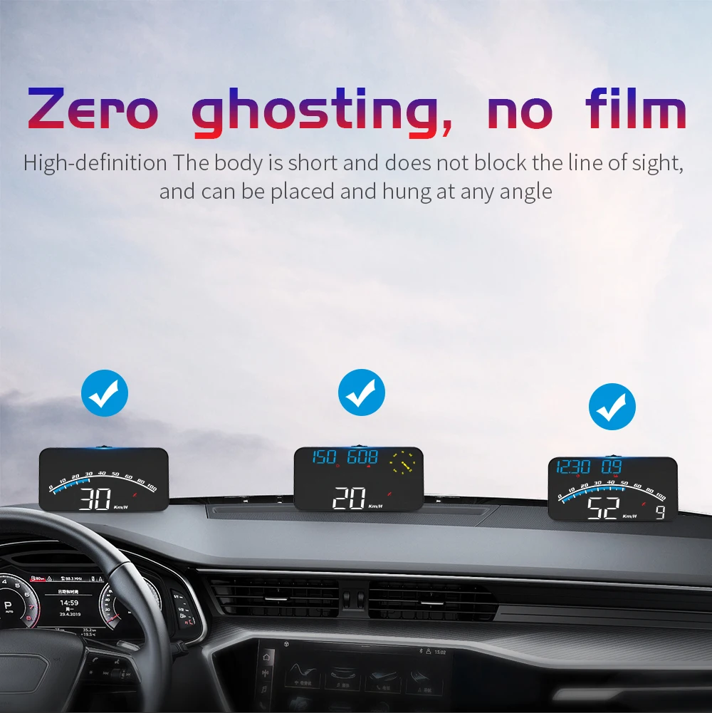 G10 HUD Head Up Display GPS System for All Car Auto Accessory Smart Digital Spee