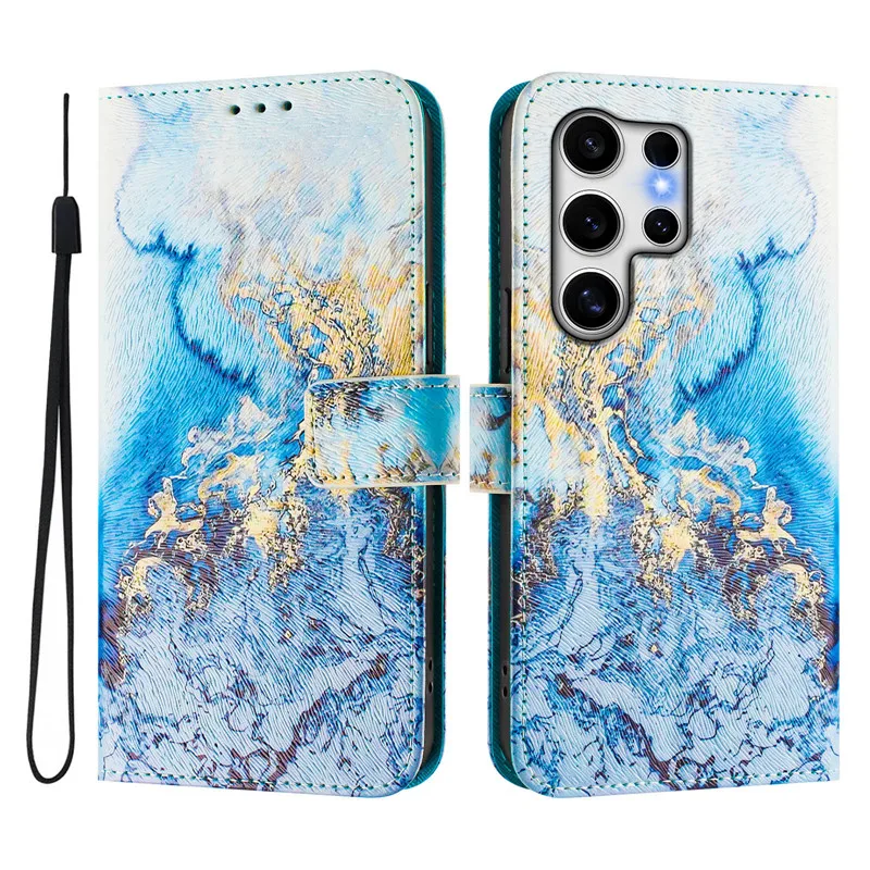 Luxury Floral Flip Leather Wallet Case