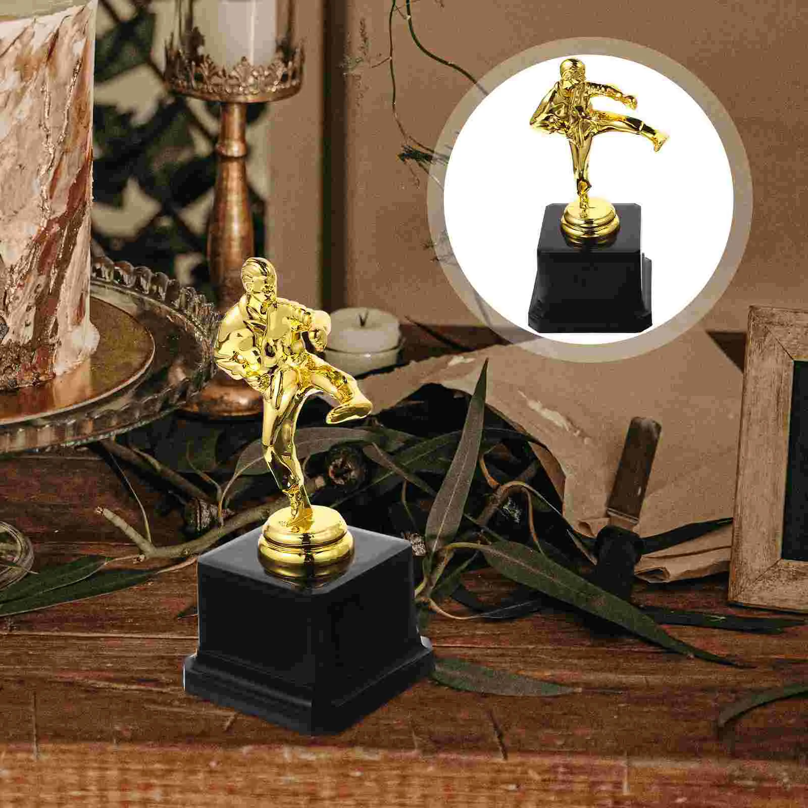

Taekwondo Trophy Decor Bulk Kids Prizes Profession Party Competition Ceremony Cup Plastic Martial Move Child Football