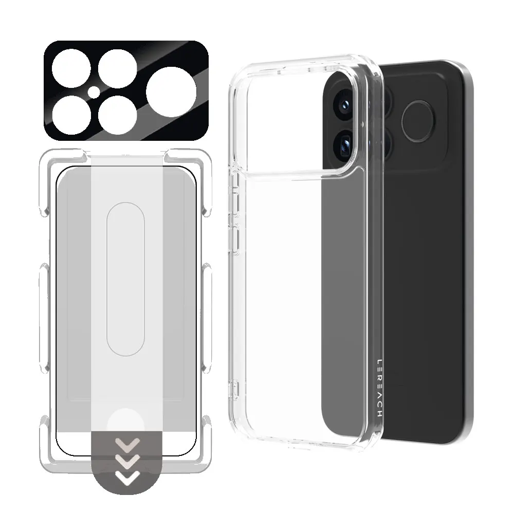 LeReach TOC Transparent TPU Frame with PC Hard Back Cover