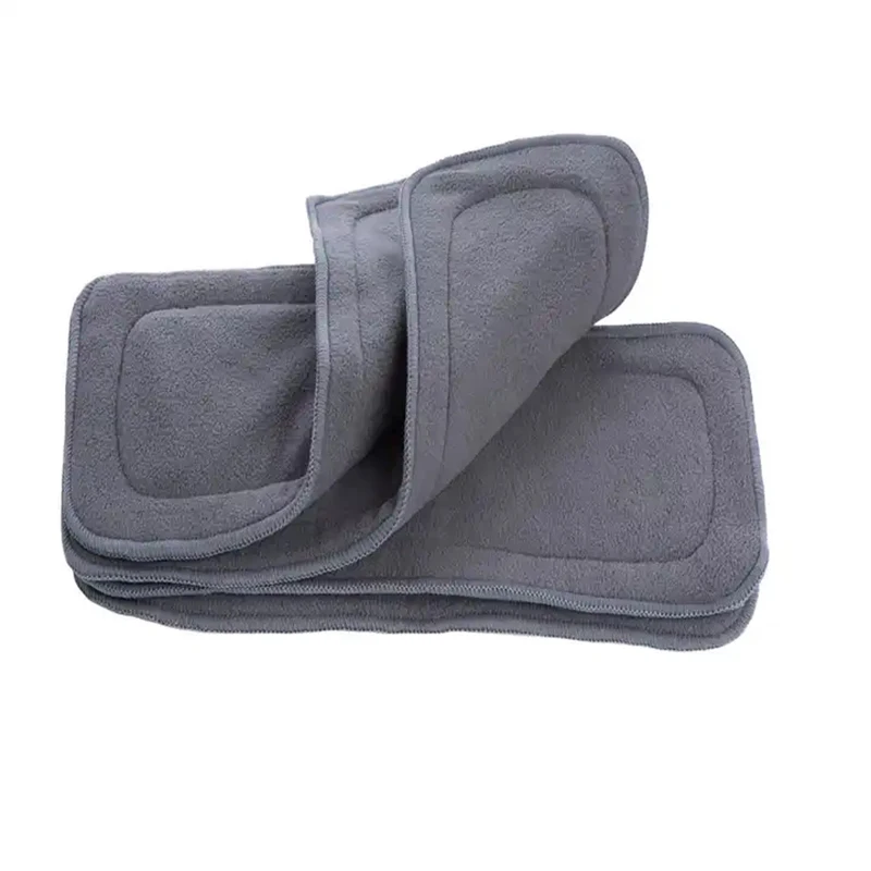 5pcs Ananbaby Hot Selling 5 Layers Natural Material Cloth Diaper Liner Soft Absorption Charcoal Bamboo Inserts