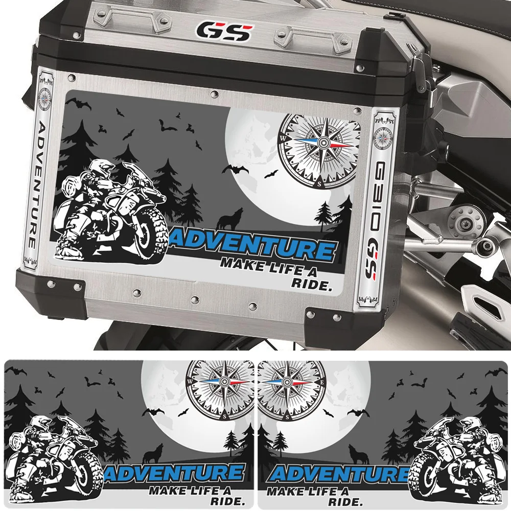 Per Bmw G310Gs G310 Adv Gs Panniers Alluminio 310 Adesivi Moto Bagagli Coda Superiore Scatola Laterale Casi Decalcomania Avventura