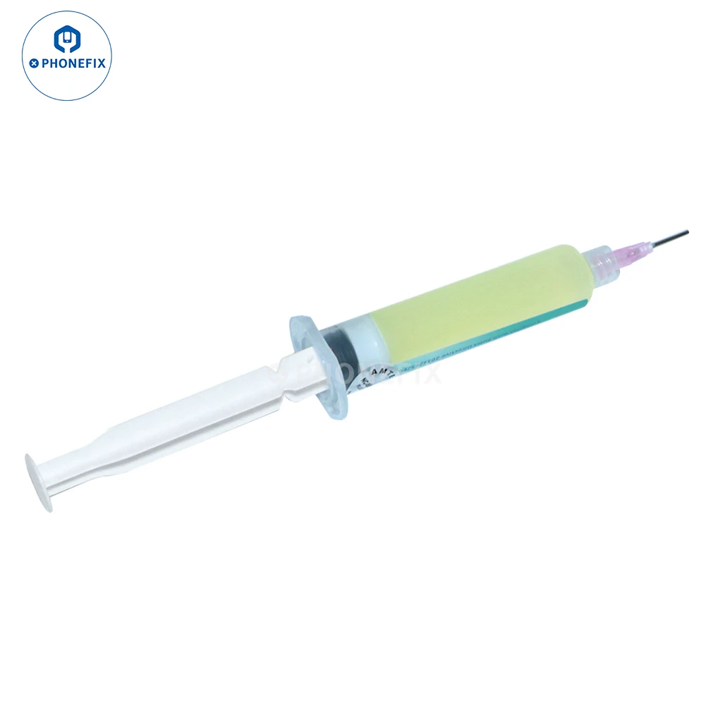 10cc Original AMTECH NC-559-ASM Welding Flux Squeeze Tube Needle Tip With Syringe Plunger For Phone Computer Chip Solder Repair