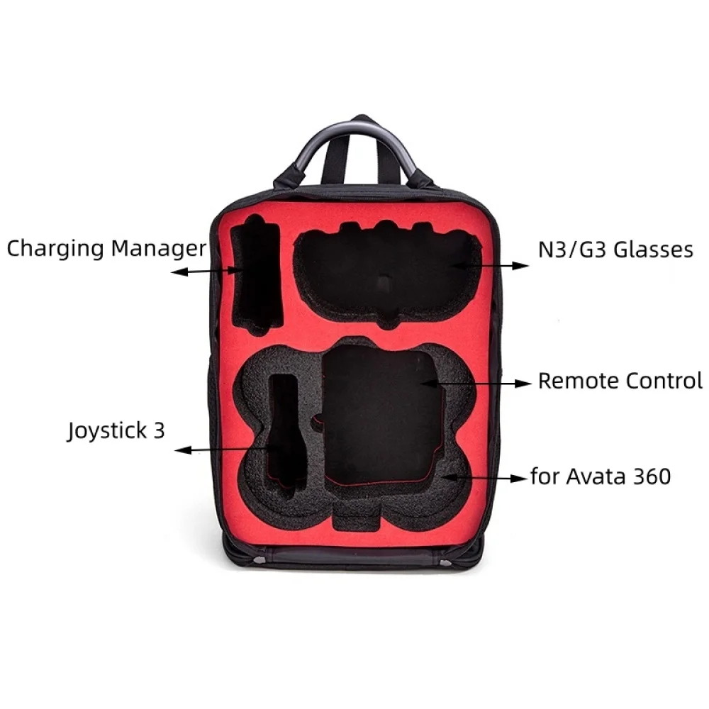DJI 아바타 360 대용량 백팩 충격 방지 및 내구성 보호 스토리지 가방