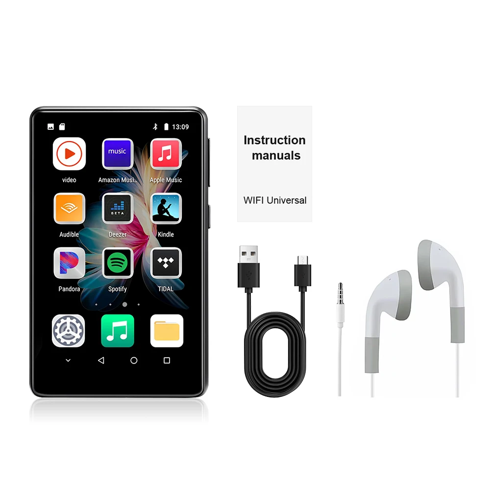 Nowy 3.6 Cal WiFi MP3 odtwarzacz Bluetooth 5.0 MP4 Android 8.1 z Spotify Pandora odtwarzaczem muzyki strumieniowej Android HiFi dźwięk