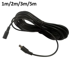 Durable DC Power Extension Cable, Female to Male Connector, Black Electric Wire (Black 5m)