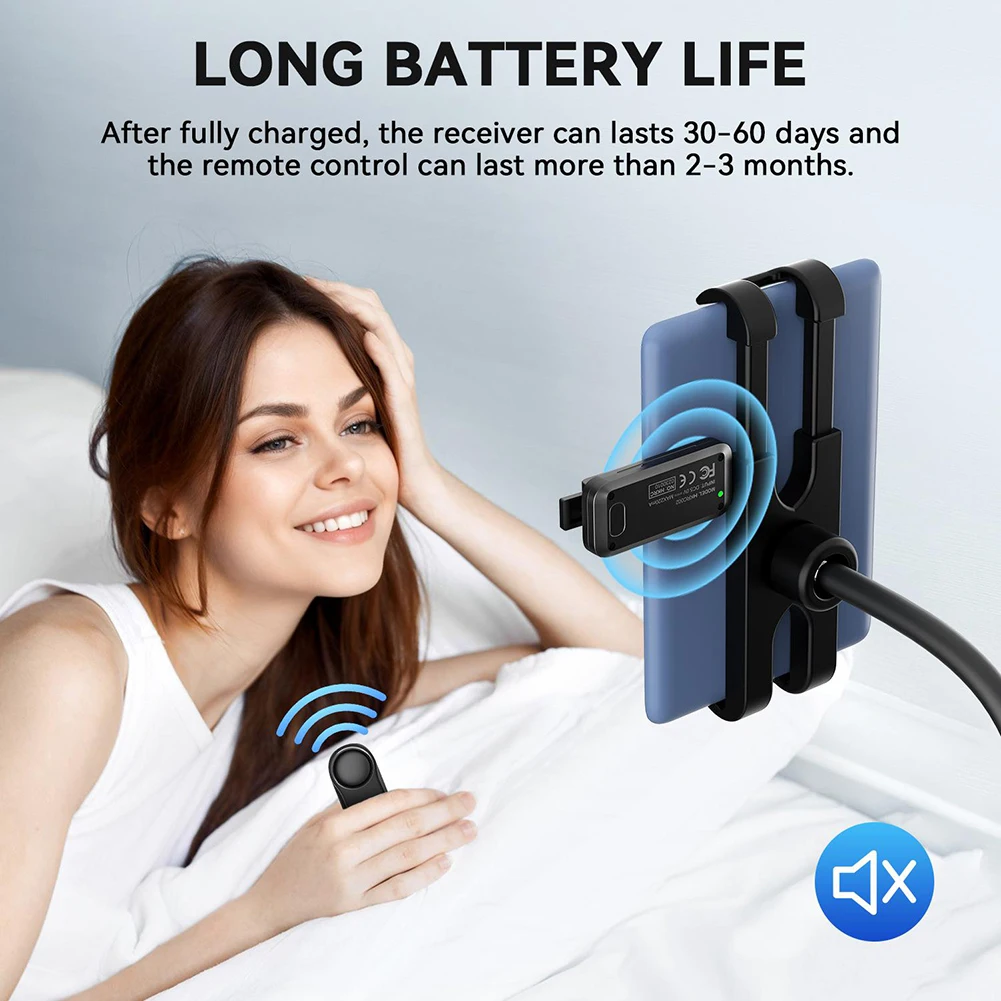 HKRC005 Remote Control For Cell Phone Hands Free Camera Video Record Trigger Remote Clicker Page Turner For Kindle E-book Reader