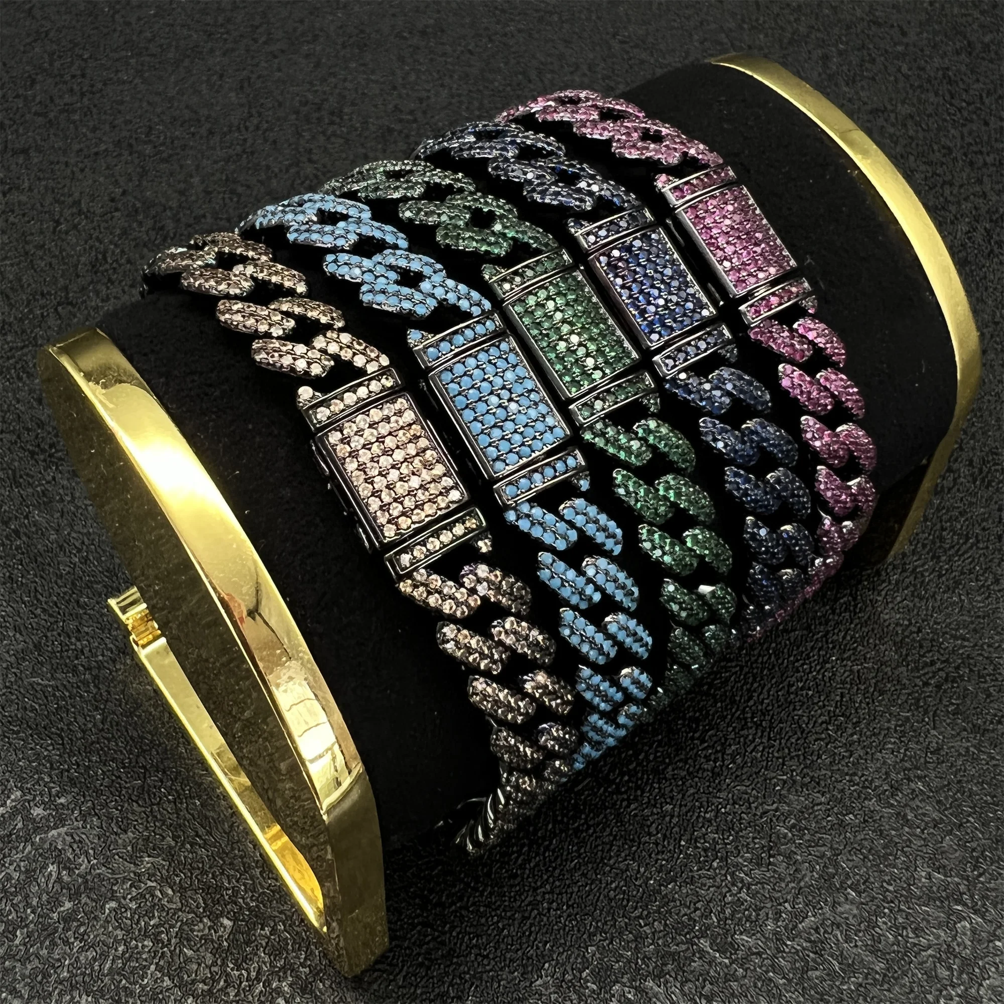 

Jewelry Bracelet DIY Many Colour Original Luxury Jewellry For Men Women Personalized Gemstones Fashion Hip Hop Gifts
