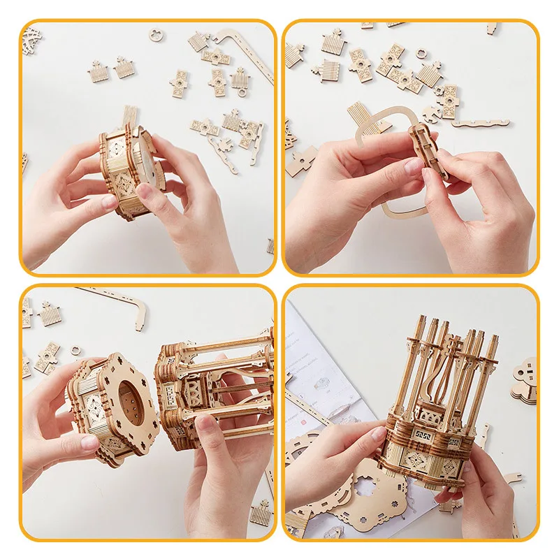Creative New Portable Lamp Product 3d Puzzle Diy Wooden Alpinia Oxyphylla Toys Bedside Study Decorations Boy's Birthday Gift 6