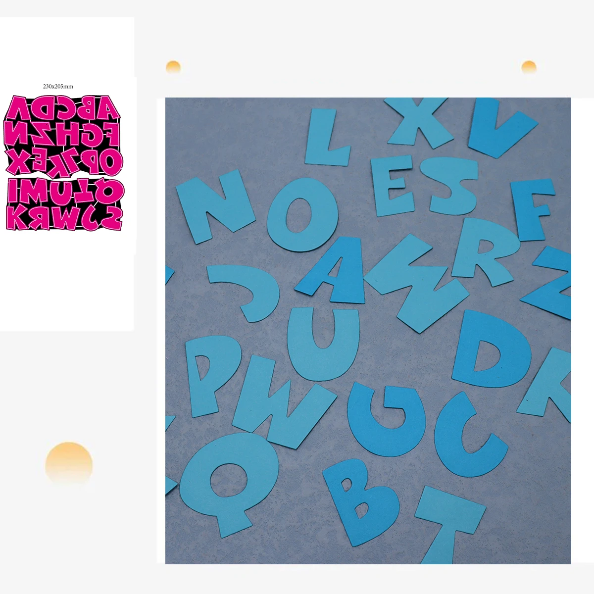 

Big Size Capital Letters Metal Cutting Dies Alphabet Scrapbook Embossing Manual Cutting Dies 2024 New Arrivals