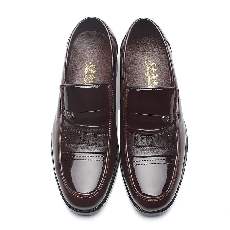 Men Designer Loafers Oxford Shoes for Formal Fashion Round Toe Business Wedding Dress