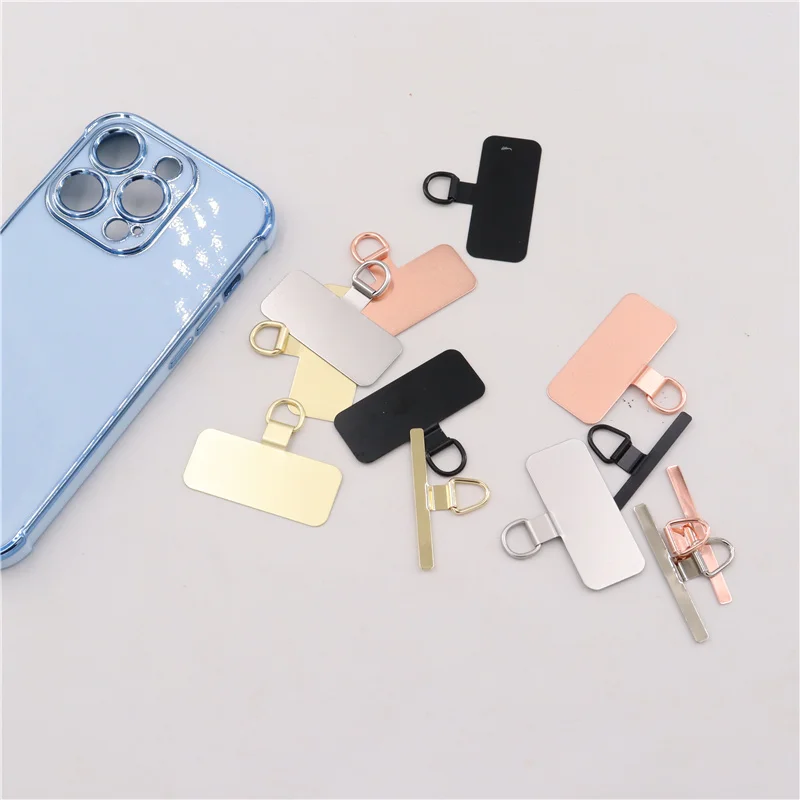 Universal Sturdy Metal Phone Lanyard Gasket Patch Cellphone Hanging Strap Gasket Replacement Lanyard Safety Connect Piece Clip