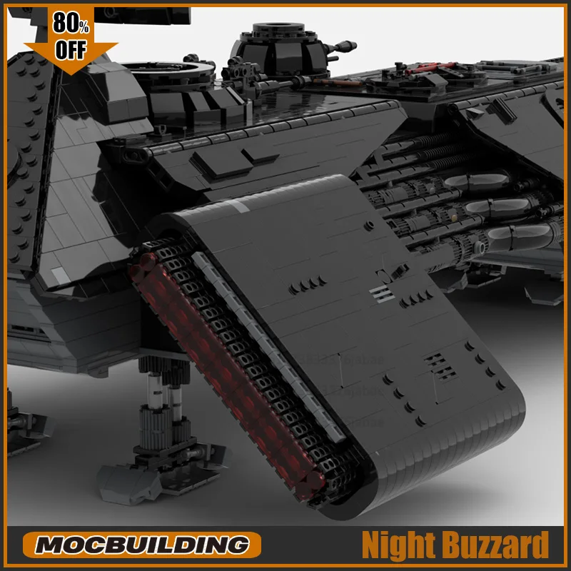 UCS MOC 빌딩 블록 야간 버자드 우주 무기 전투 모델 우주선 운송 DIY 조립 기술 장난감, 크리스마스 선물