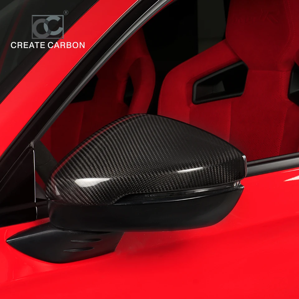 11層カーボンファイバー保護付きバックミラーカバー,Mastevicタイプr