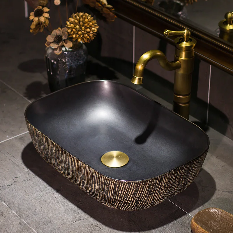 

Увеличивающий прямоугольник в античном стиле, Китай, художественное искусство ручной работы, керамическая искусство для ванной комнаты