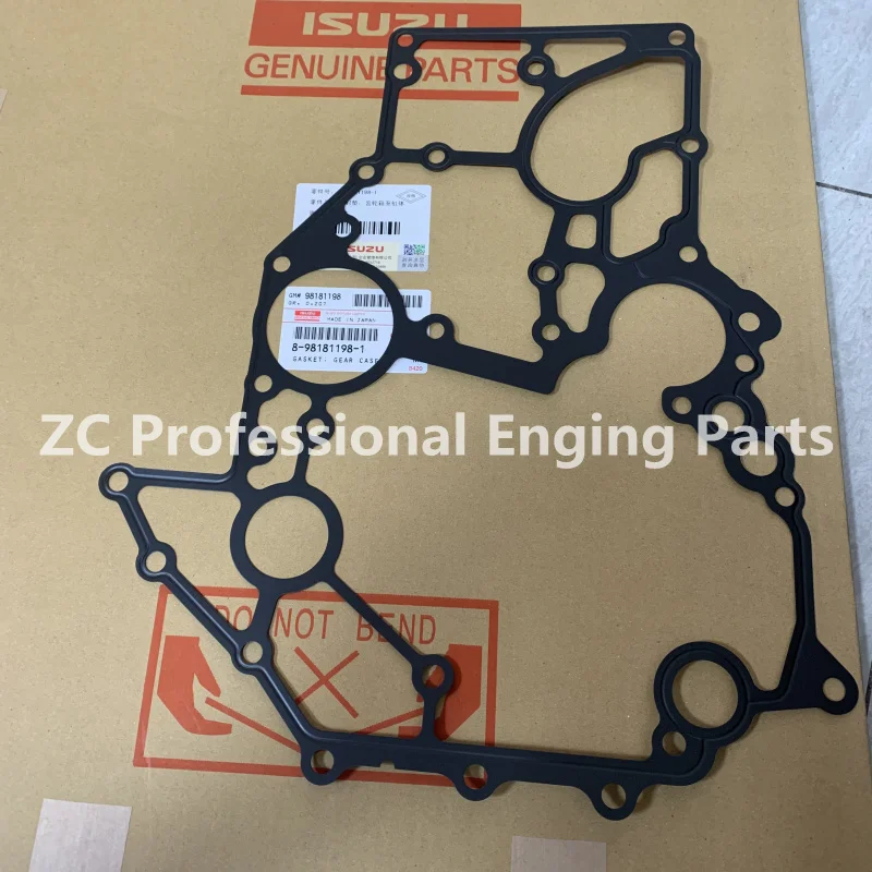 8-98181198-1 8981811981 Japanese original gearbox to cylinder block sealing gasket for Isuzu 4JJ1