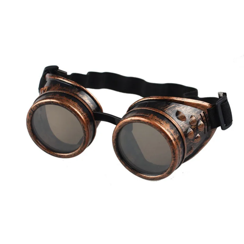 Fashion Arrival Steampunk Sunglasses Vintage Style Goggles Welding Punk  Glasses Cosplay Brand Designer Five Colors Lens