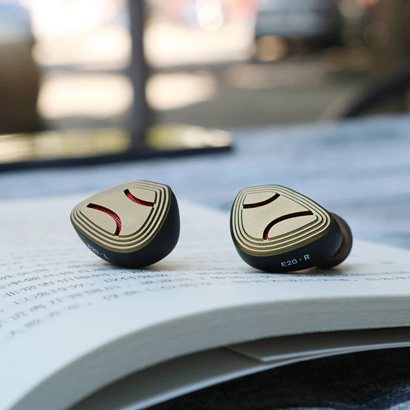Hifi Fone de Ouvido Headphone Outdoor Hifi Audio Earconjunto Berílio Revestido Driver Dinâmico Milímetros Dlc Diafragma 10 Milímetros Aoshida-e20 - Image 6