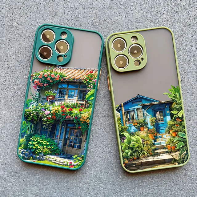 Fower Blooming House iPhone Case