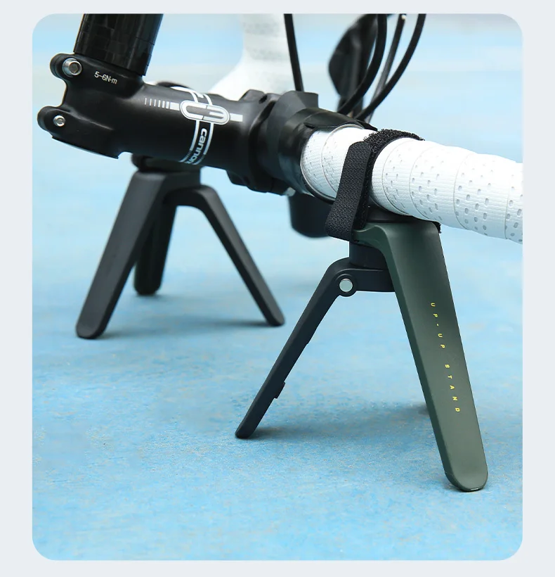 Topeak Fahrrad 2 Stück faltbarer Mini-Stativ ständer Fahrrad display Reparatur ständer geeignet für die meisten Lenker & Mehrzweck-Aufbewahrung tasche – Detail 11