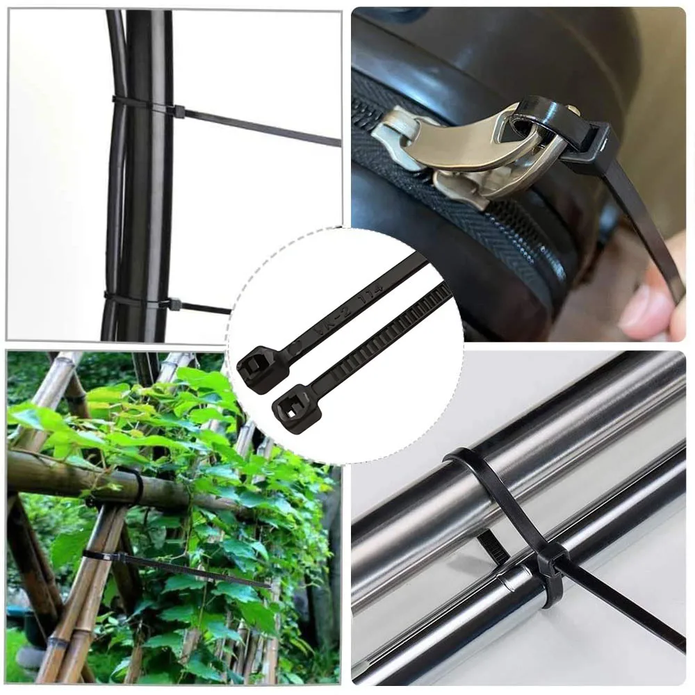 100Pcs/lot Self-Locking Plastic Nylon Cable Ties Black White Cable Zip Tie Binding Straps Fastening Ring Width 1.8mm 2.5mm 3.5mm cable ties,nylon cable ties,cable tie,nylon zip ties