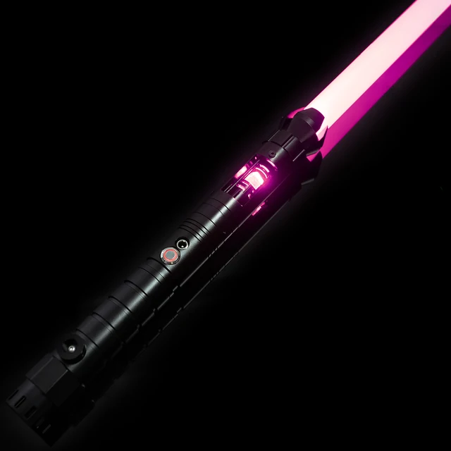 DamienSaber Crystal Lightsaber Sensitive Smooth Swing Sword Metal Hilt FOC Force Heavy Dueling Light Saber with 12 Sound Fonts 2