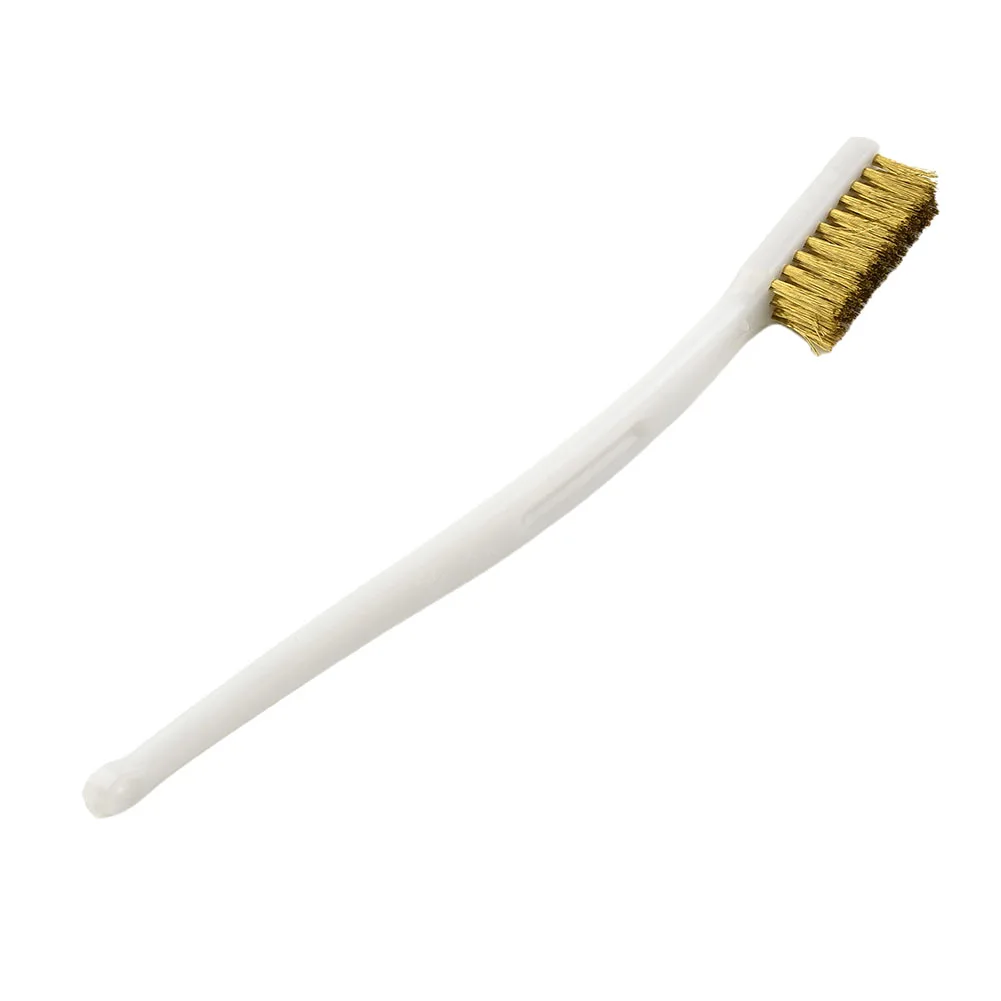 Cleaning Brass Wire Brush Industrial Devices Polishing White. Convenient Aviation Industry Car For Professional