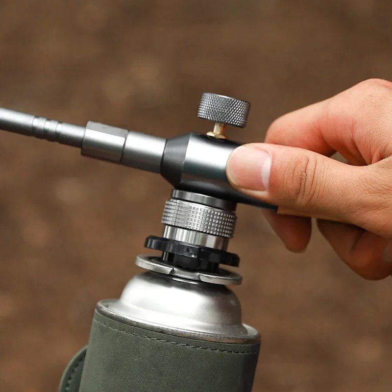 Gas Converter Outdoor Camping Hiking Stove Burner Adaptor Split Type Furnace Connector Auto-off Gas Cartridge Tank Cylinder