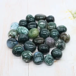 Wholesale Natural Ocean Blue Obsidian Tumbled Stones - Healing Energy Crystals for Home Decor and Aquarium Display (Green Moss Agate)