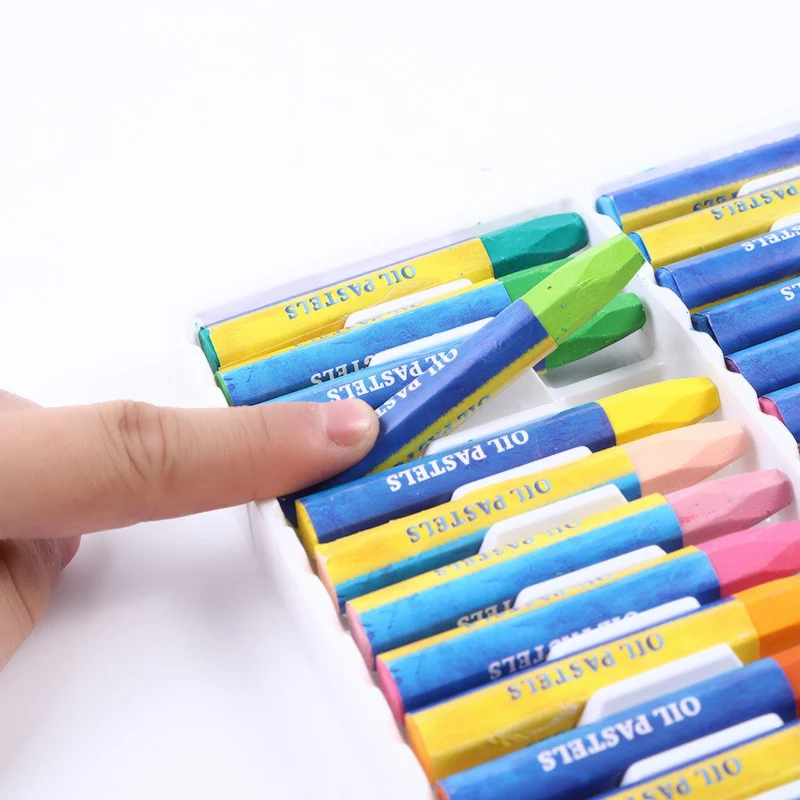 12-36 Crayons Stick Oil Pastel Art Pen Colors Pencil Wax Crayons For Kids Drawing Paint Graffiti Pen Art Supplies