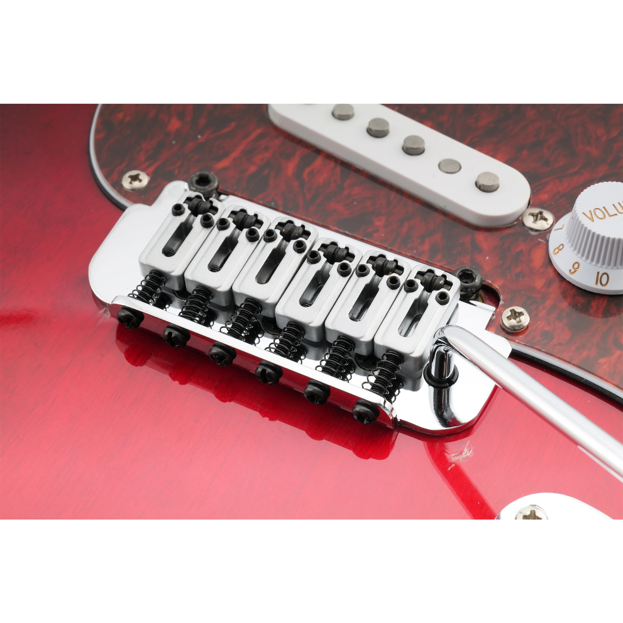 Musiclily Pro 10,8 mm Rollensättel 2-Punkt-Tremolo-Brücke für importierte E-Gitarre im ST-Stil – Detail 13