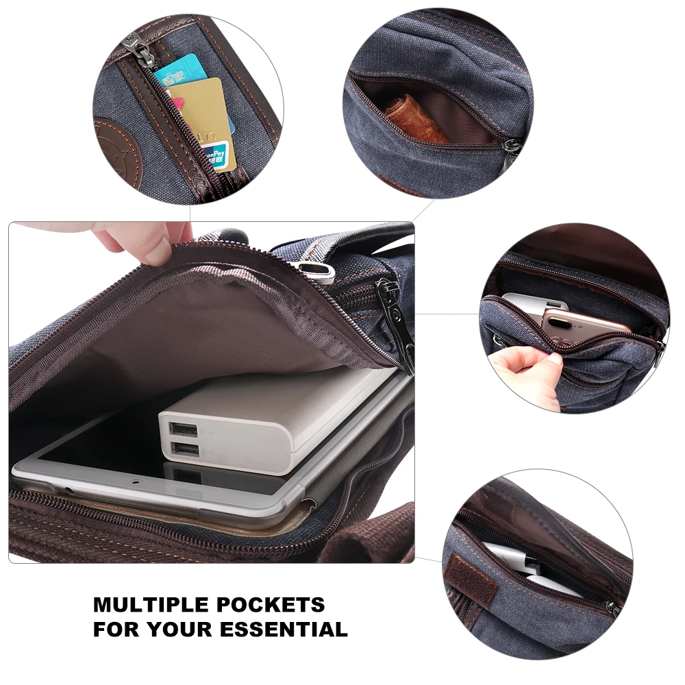 Portable Equestrian Drop Leg Bag High Quality Canvas Nylon Horse Riding Waist Bag Outdoor Equestrian Equipment Large Capacity 5