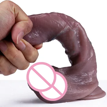 Sexy Toys Realistic Dildo Soft Woman Male Masturb Toy Huge Penis with Suction Cup Anal and G-spot Masturbator 18 Adults Toys For 5